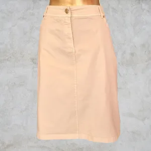 Pomodoro Womens Stone Stretch Cotton Skirt UK 18  US 14 EU 46