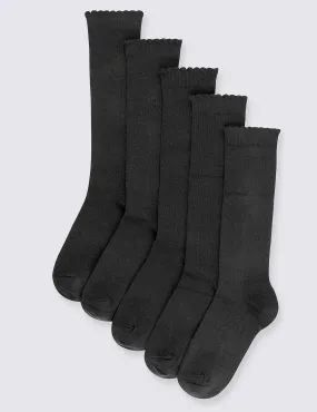 5 Pairs of Knee High Socks