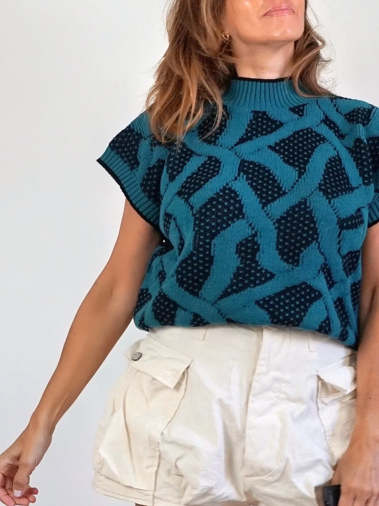 80's Bold Abstract Sweater