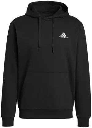 Adidas Mens Essentials FeelCozy Hoodie Black White