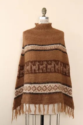 Alpaca Fringe Poncho