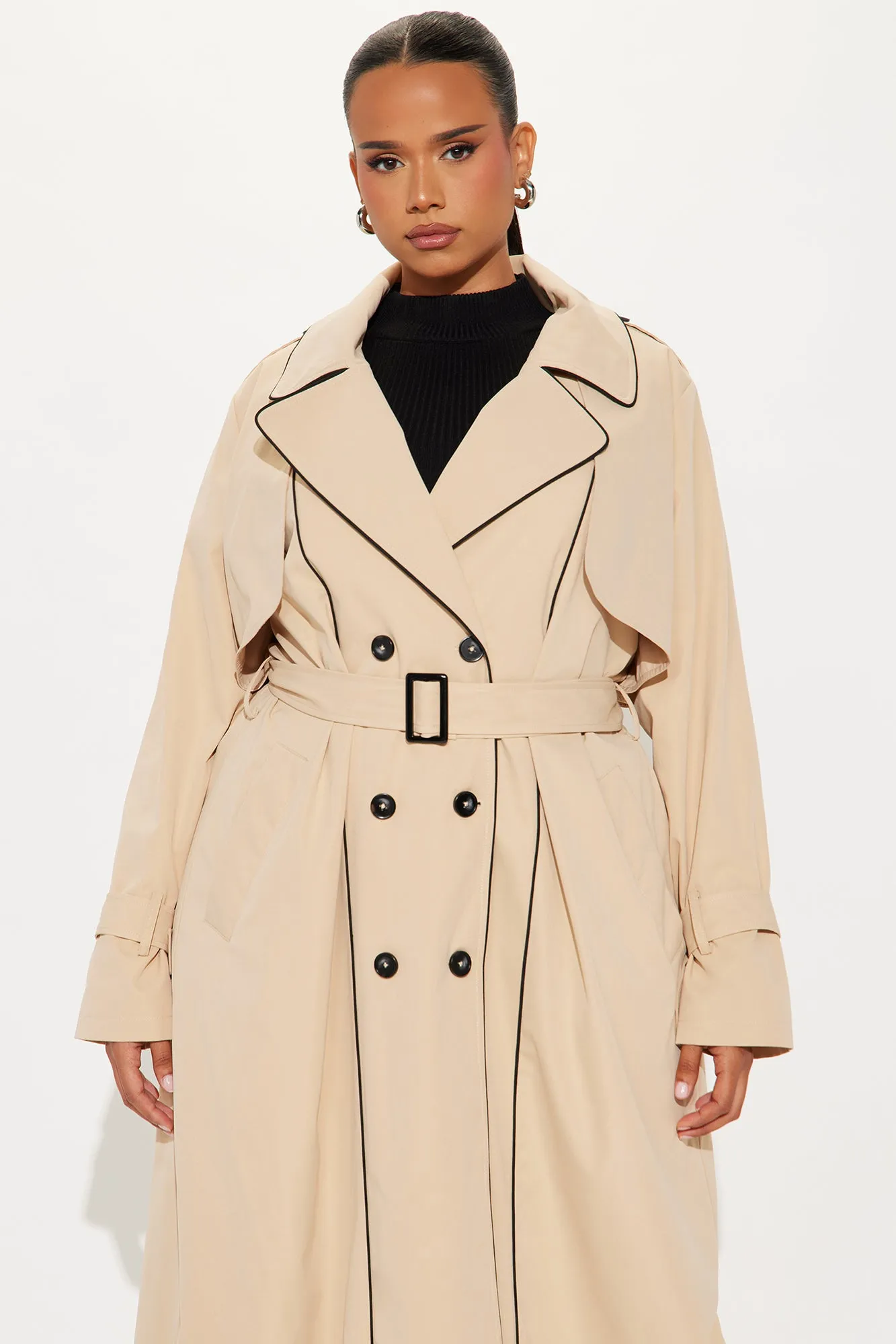 Always Classic Belted Trench - Khaki