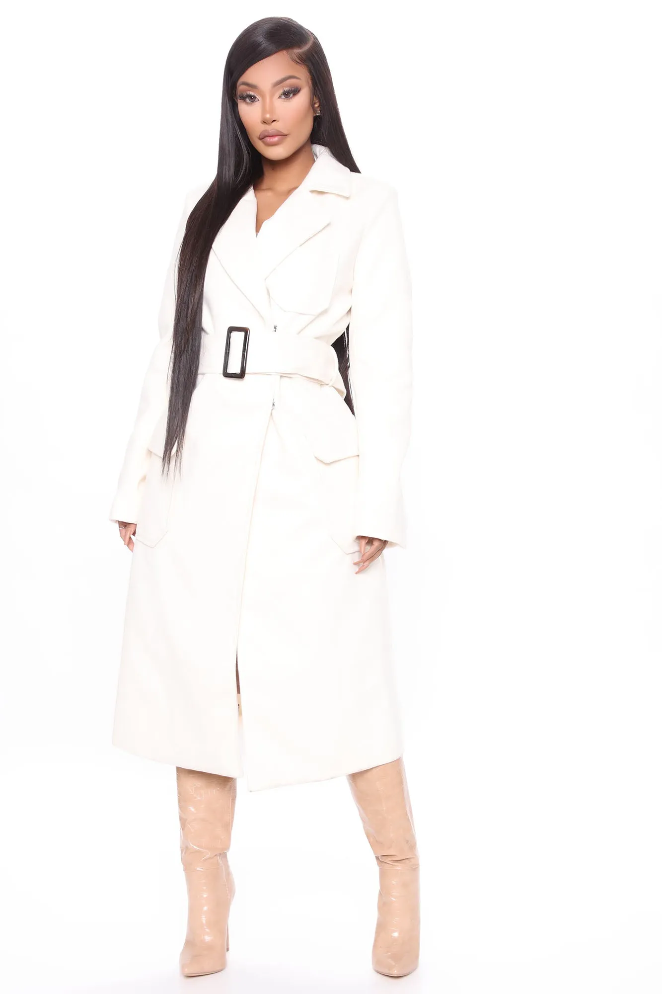 Amore Trench Coat - Ivory