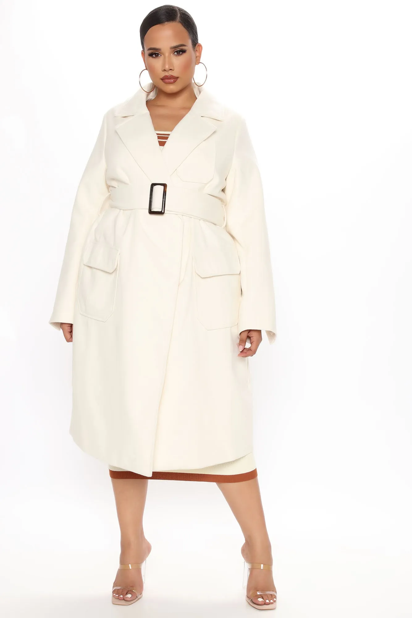 Amore Trench Coat - Ivory