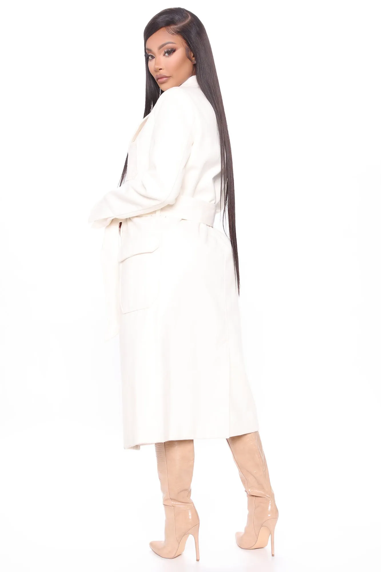 Amore Trench Coat - Ivory