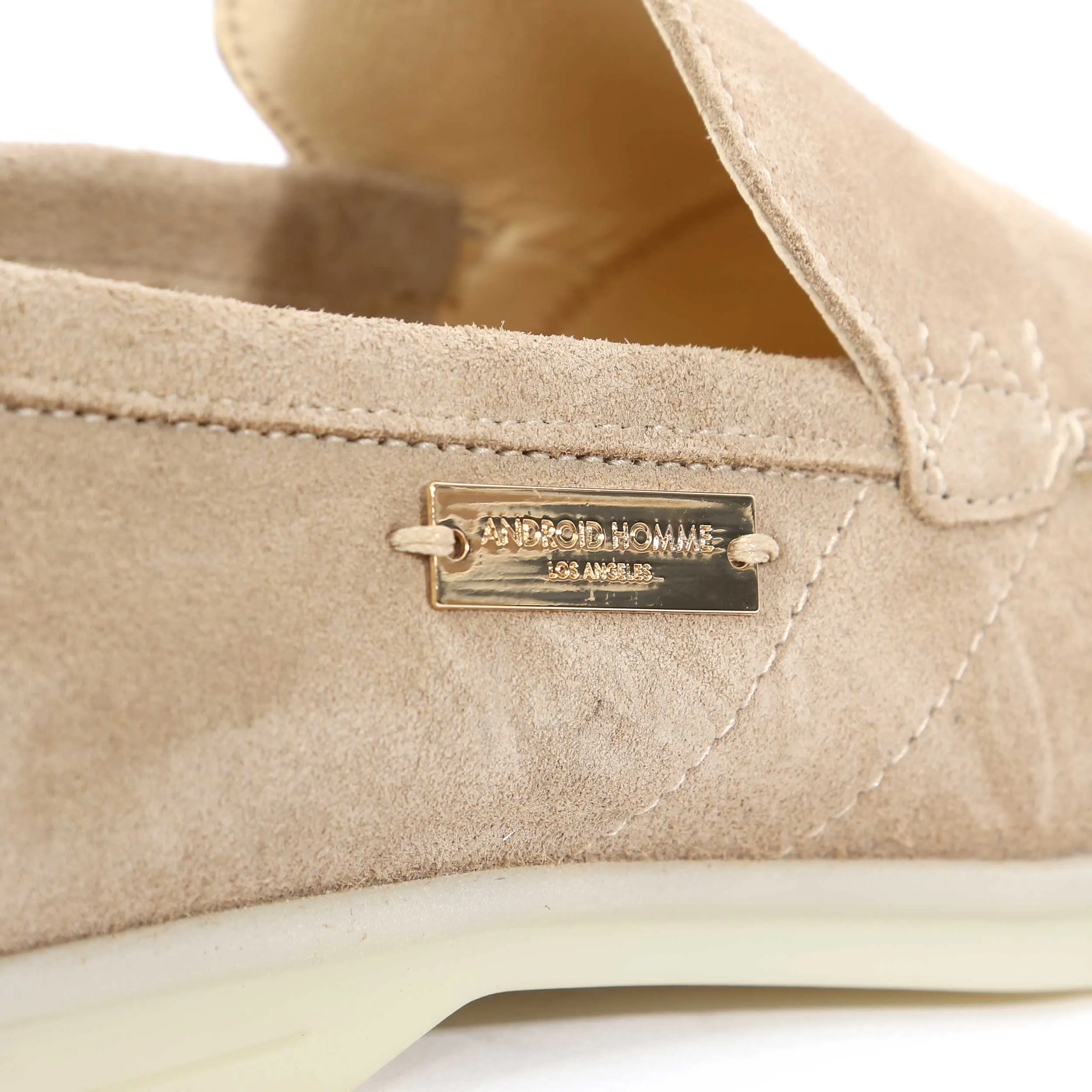 Android Homme Comporta Loafer in Beige Suede