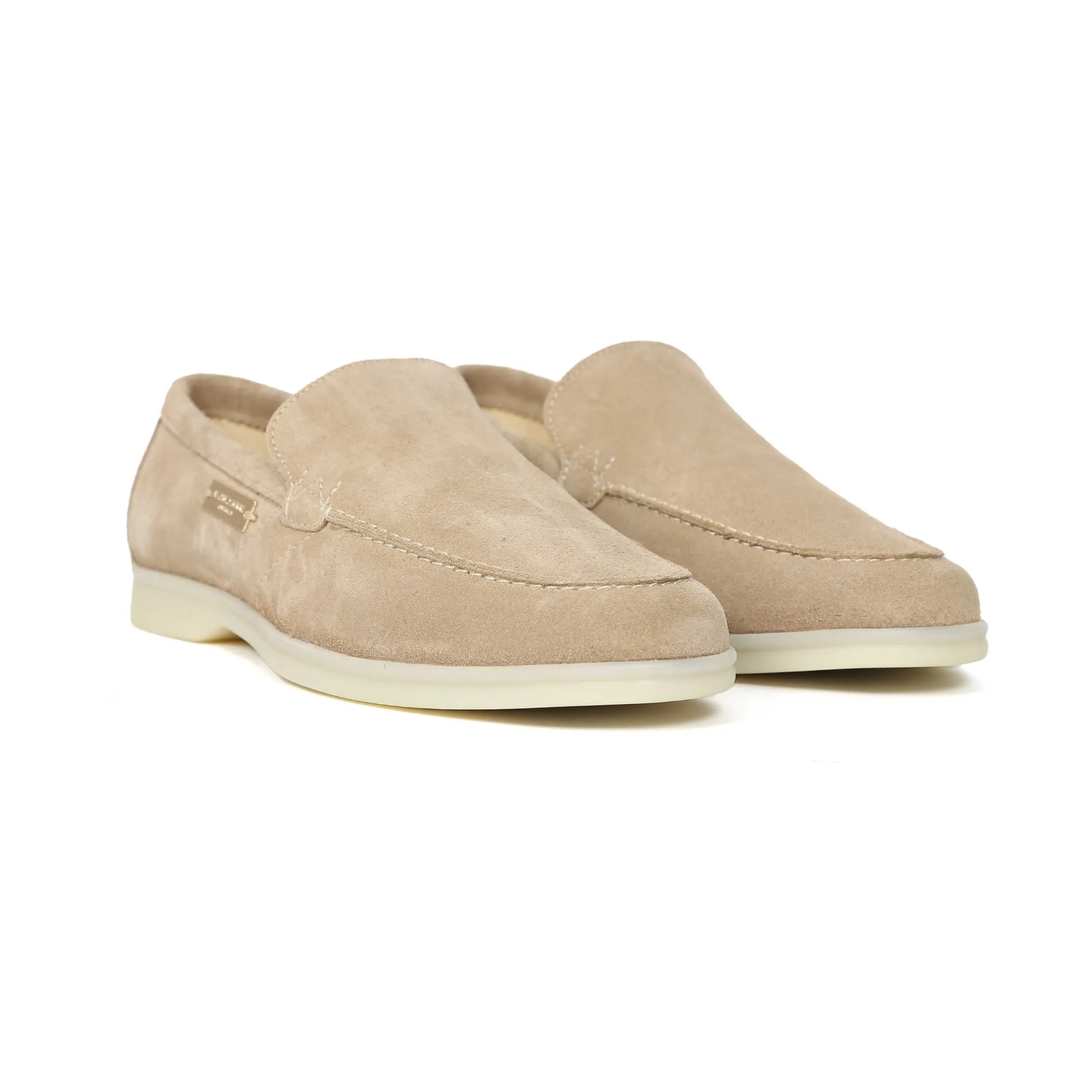 Android Homme Comporta Loafer in Beige Suede