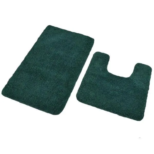 Antron Luxury Non-Slip Pedestal Mat - Dark Green