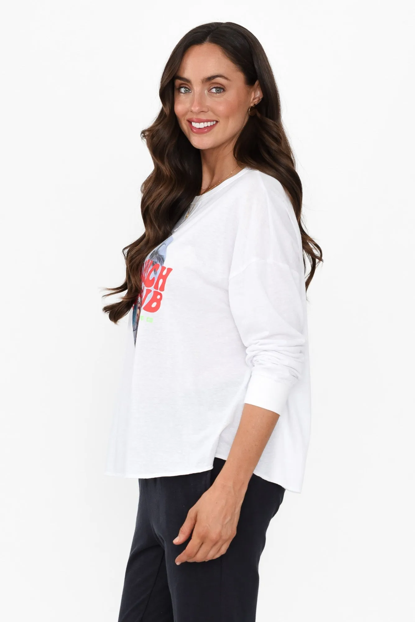 Anula White Heart Cotton Top