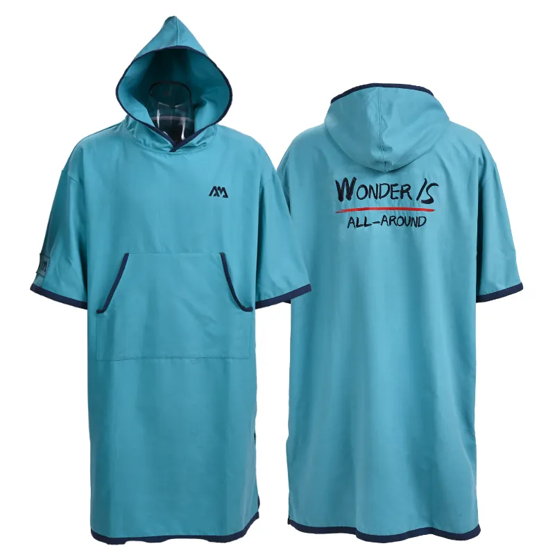 Aqua Marina Micro-fabric Change Poncho (Aqua) - Extra Large