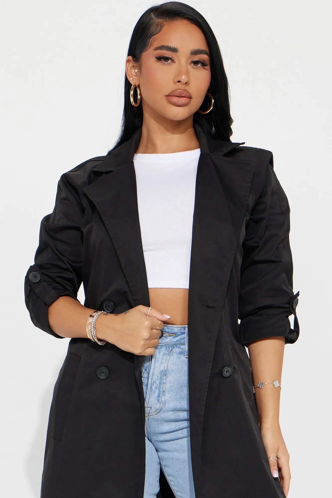 Around Town Trench - Black