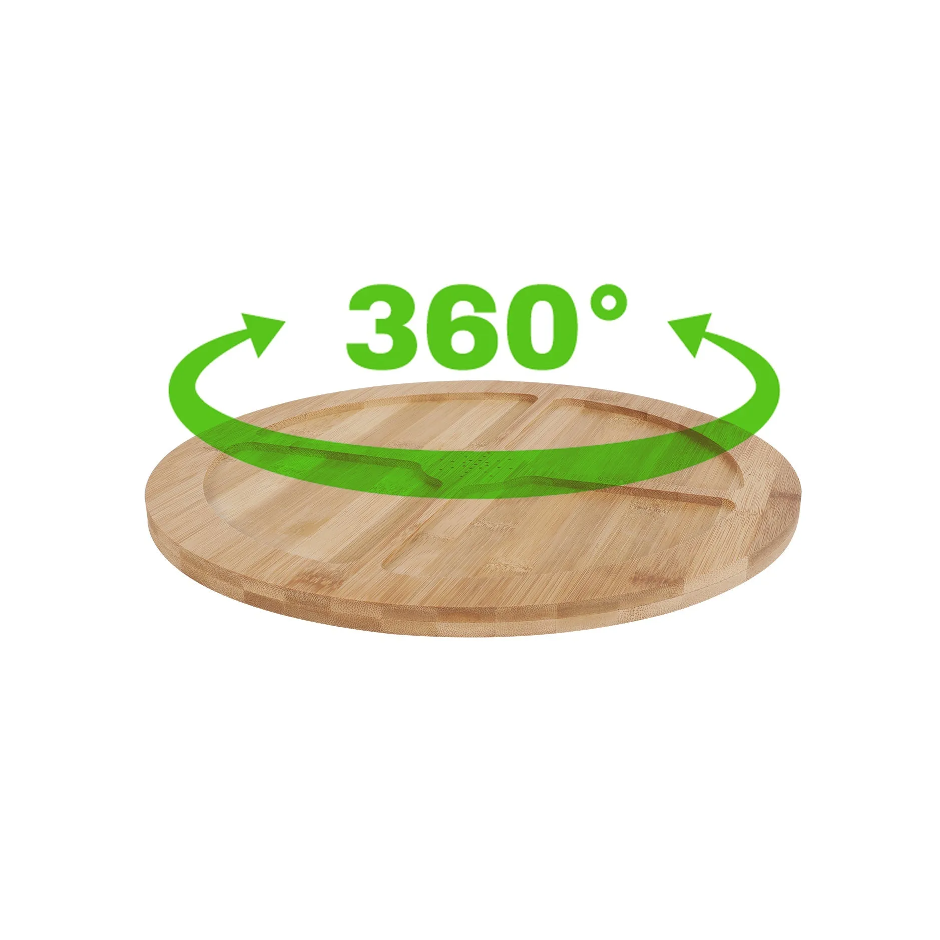 Bamboo Lazy Susan Turntable