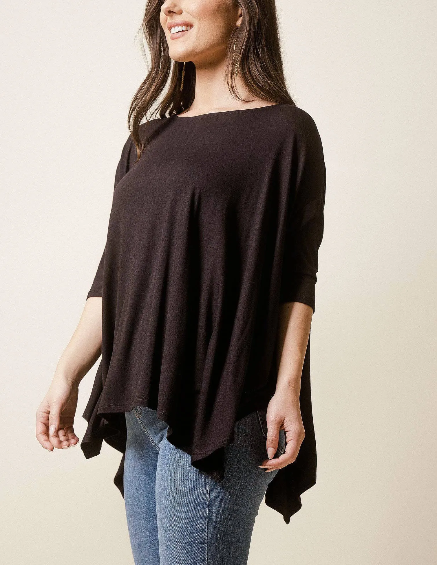 Bamboo Poncho Top