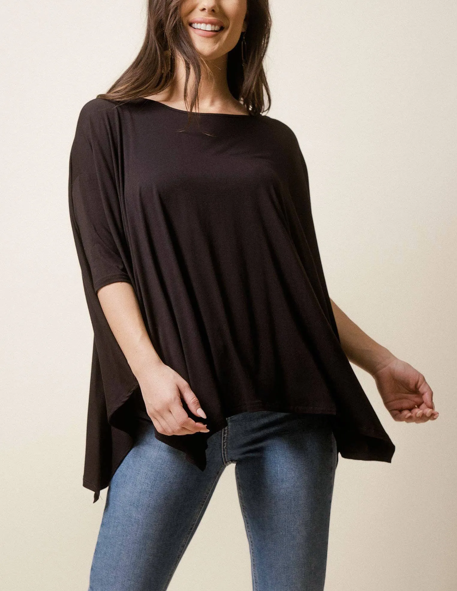 Bamboo Poncho Top