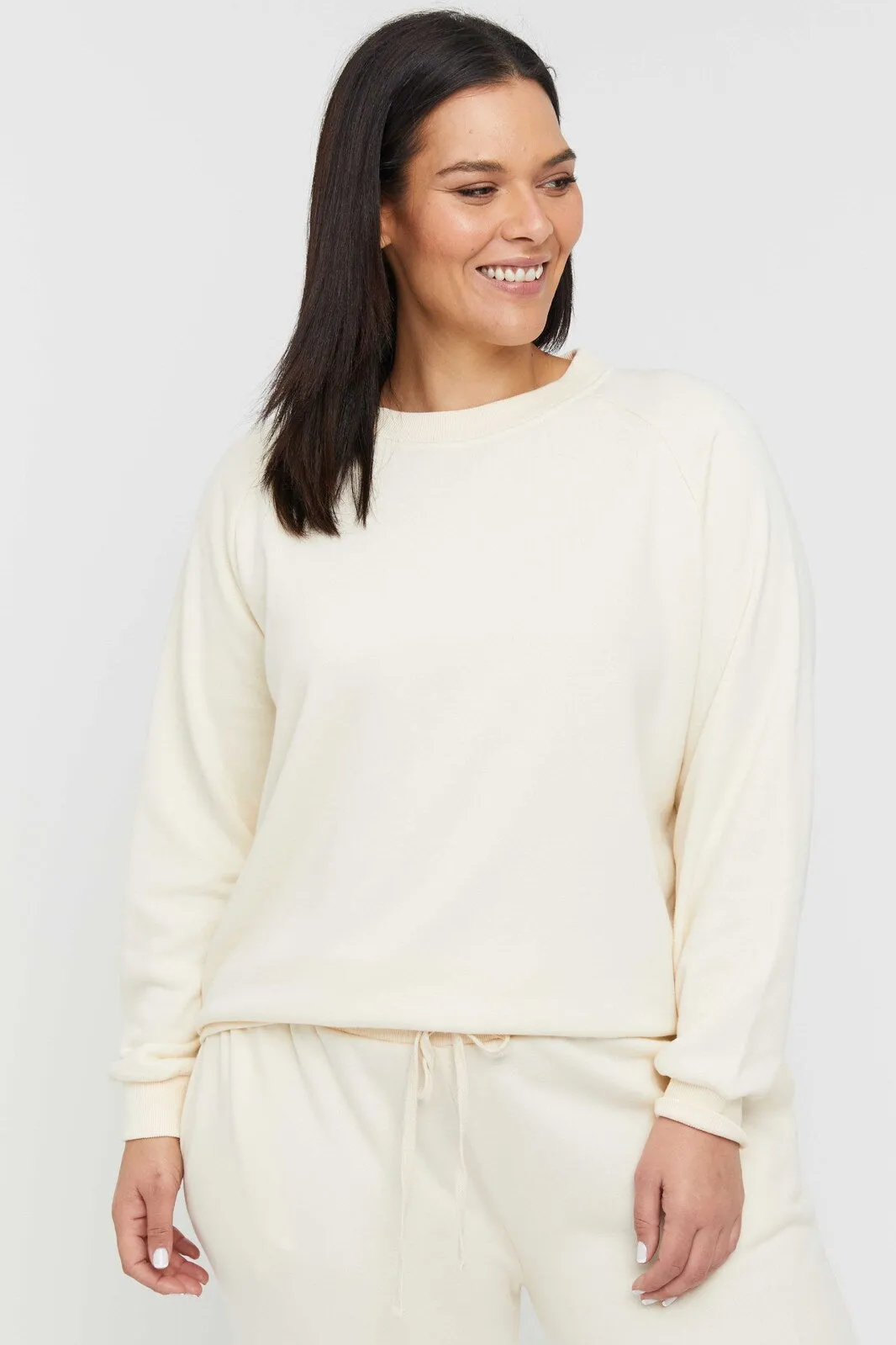 Bamboo Raglan Top - Winter White