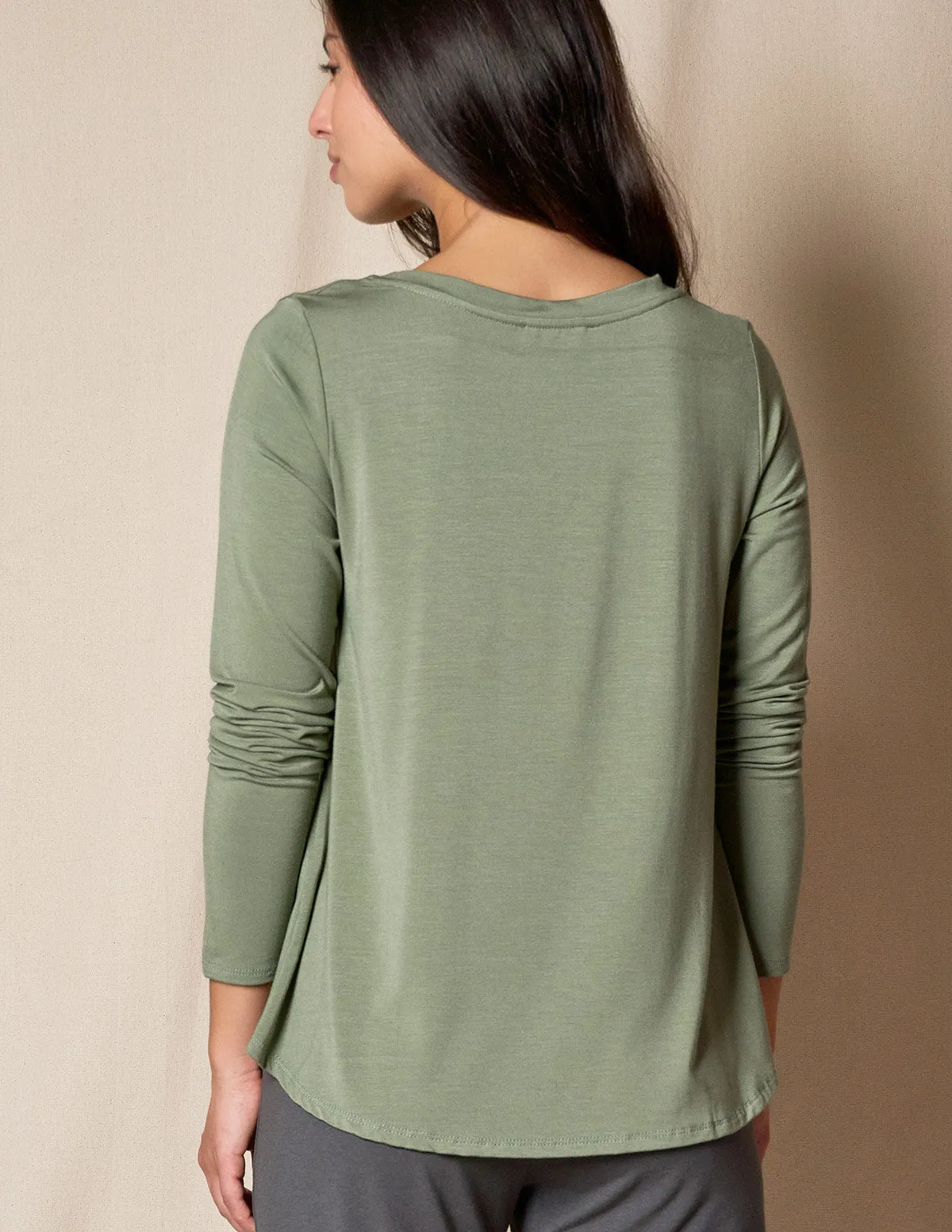 Bamboo Relaxed Long Sleeve Tee