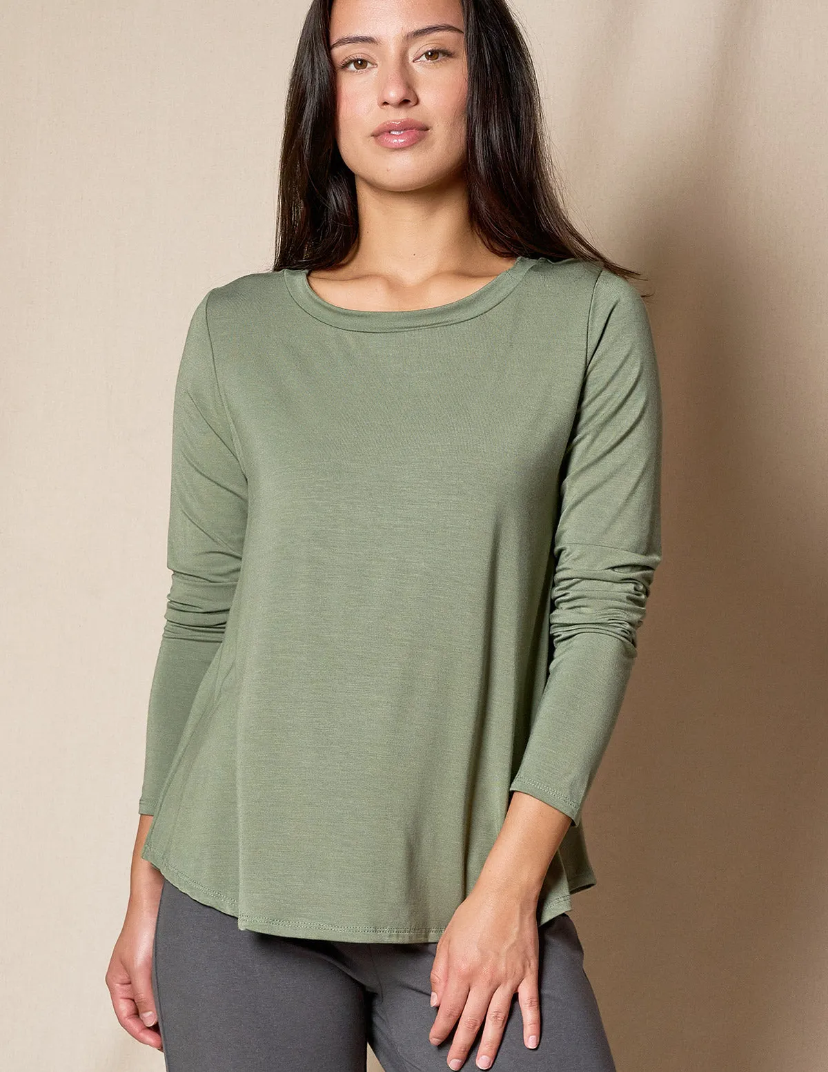 Bamboo Relaxed Long Sleeve Tee