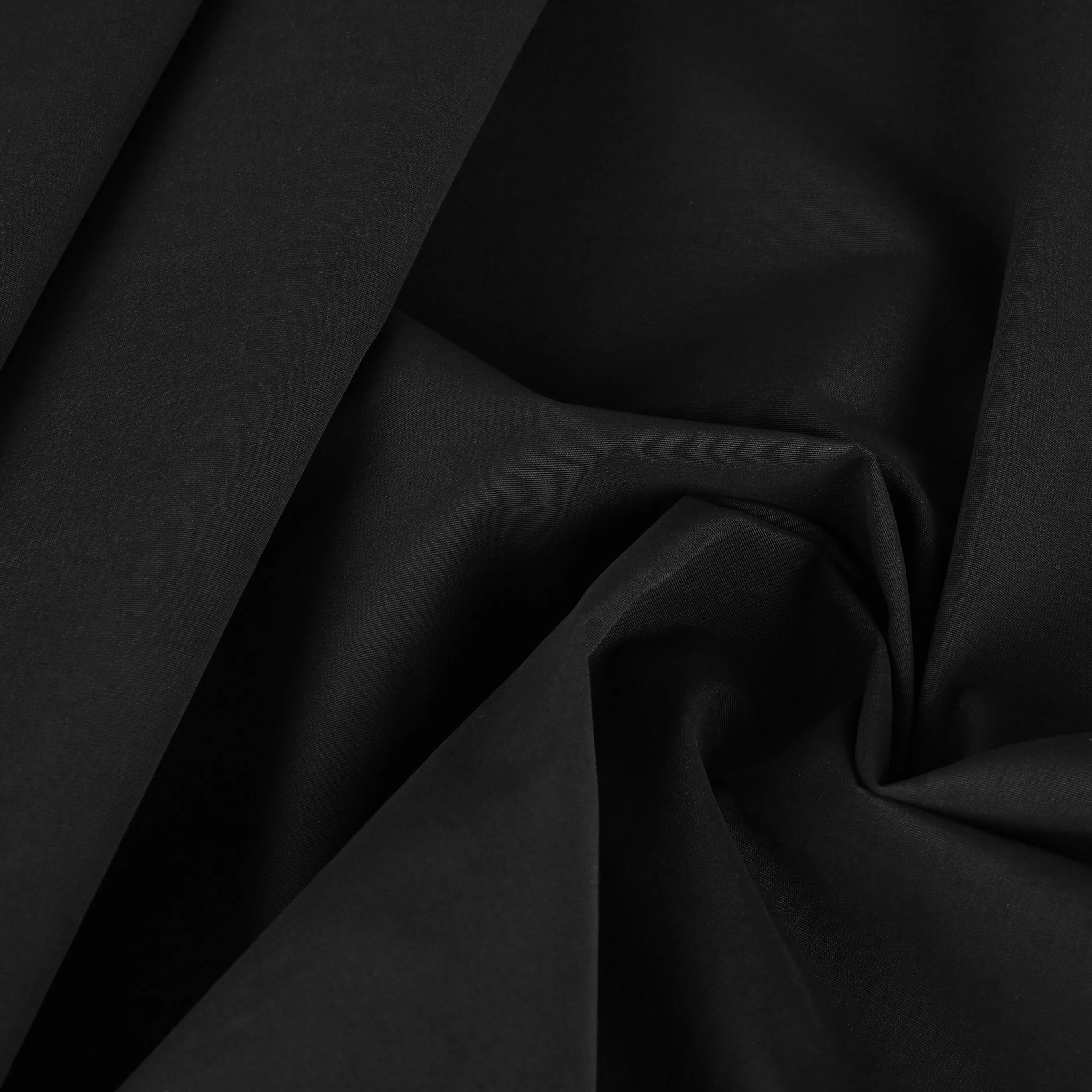 Black Poplin Fabric 96362