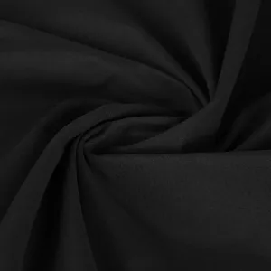 Black Poplin Fabric 96362