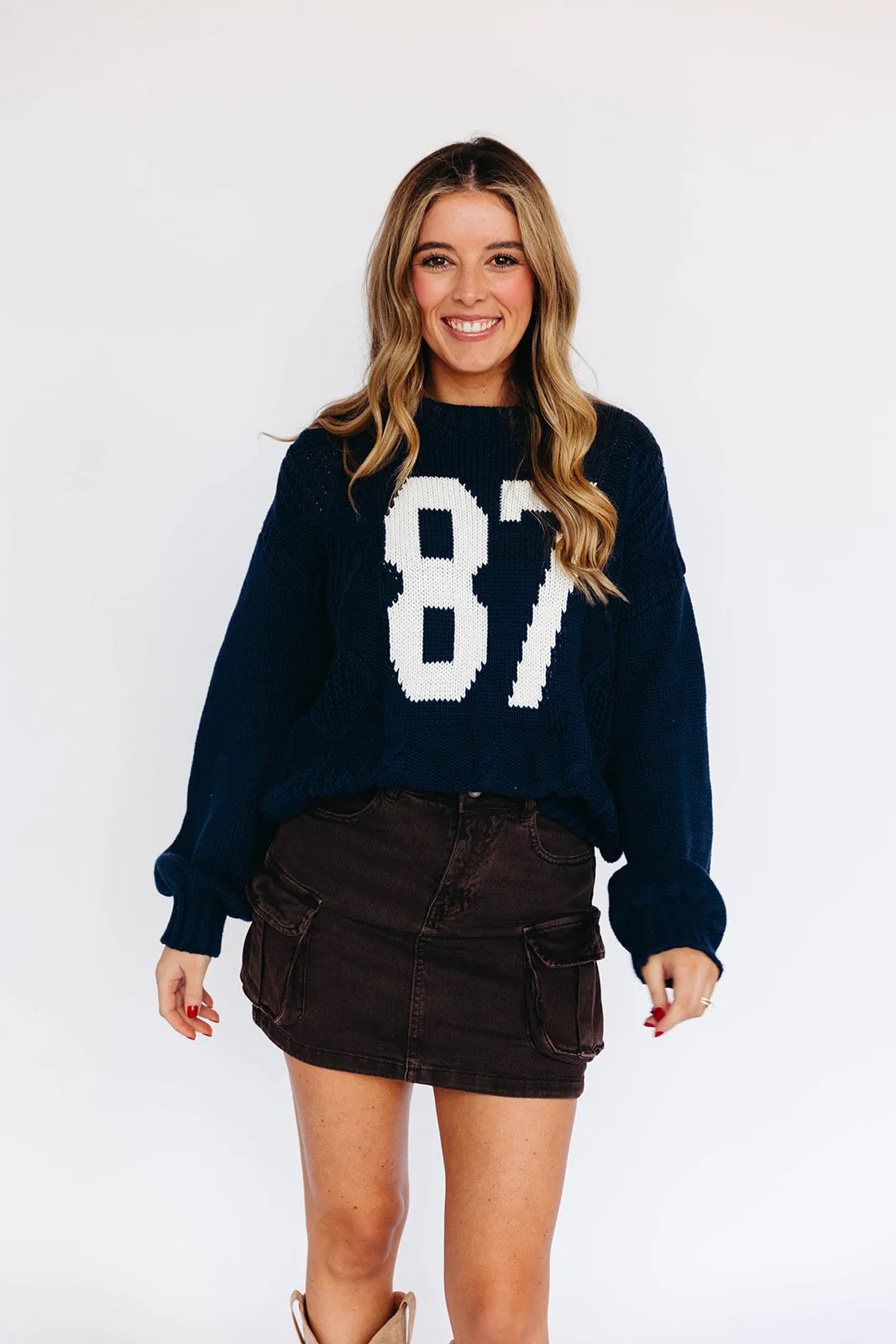 Breeland Knit Sweater - Deep Navy