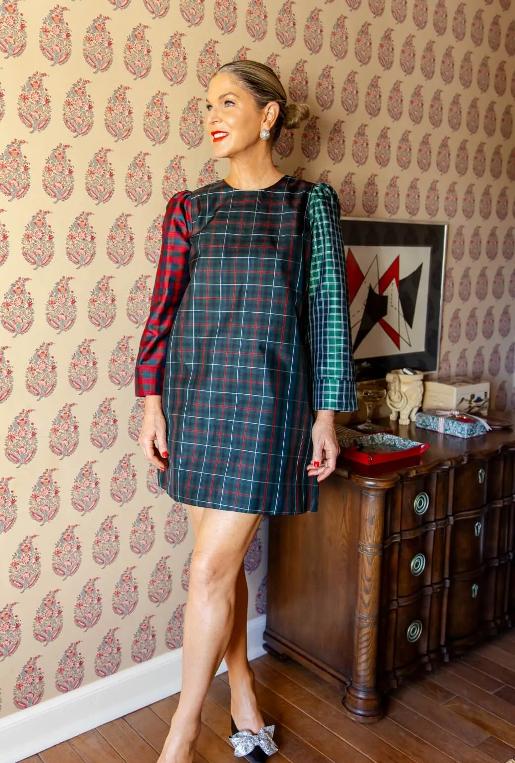 Buru x Pencil & Paper Co. The Tie Dress - Contrast Plaid