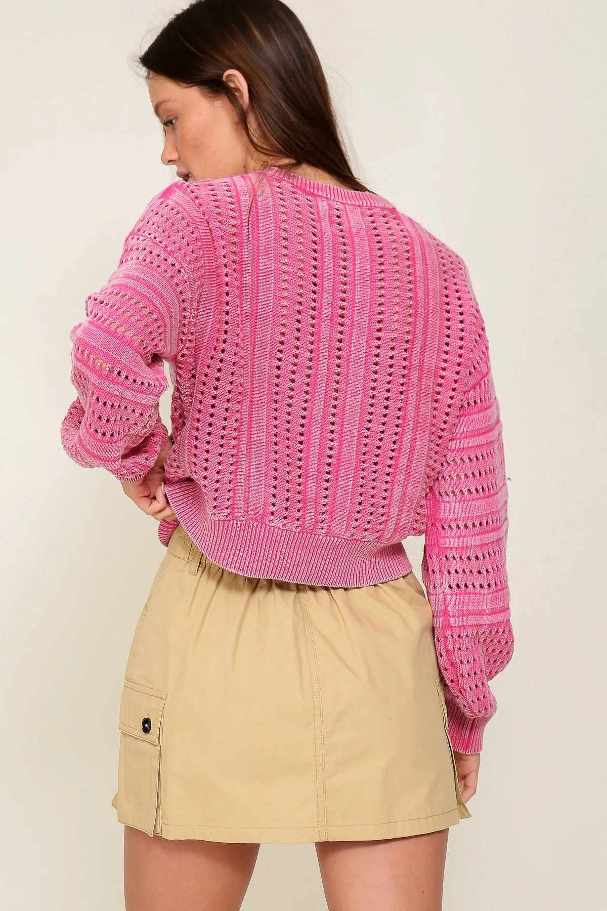 Camryn Round Neck Pattern Sweater