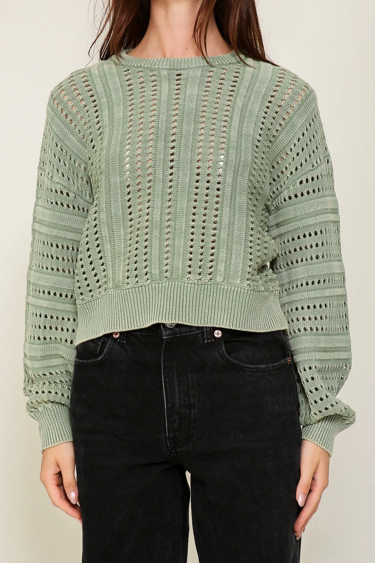 Camryn Round Neck Pattern Sweater