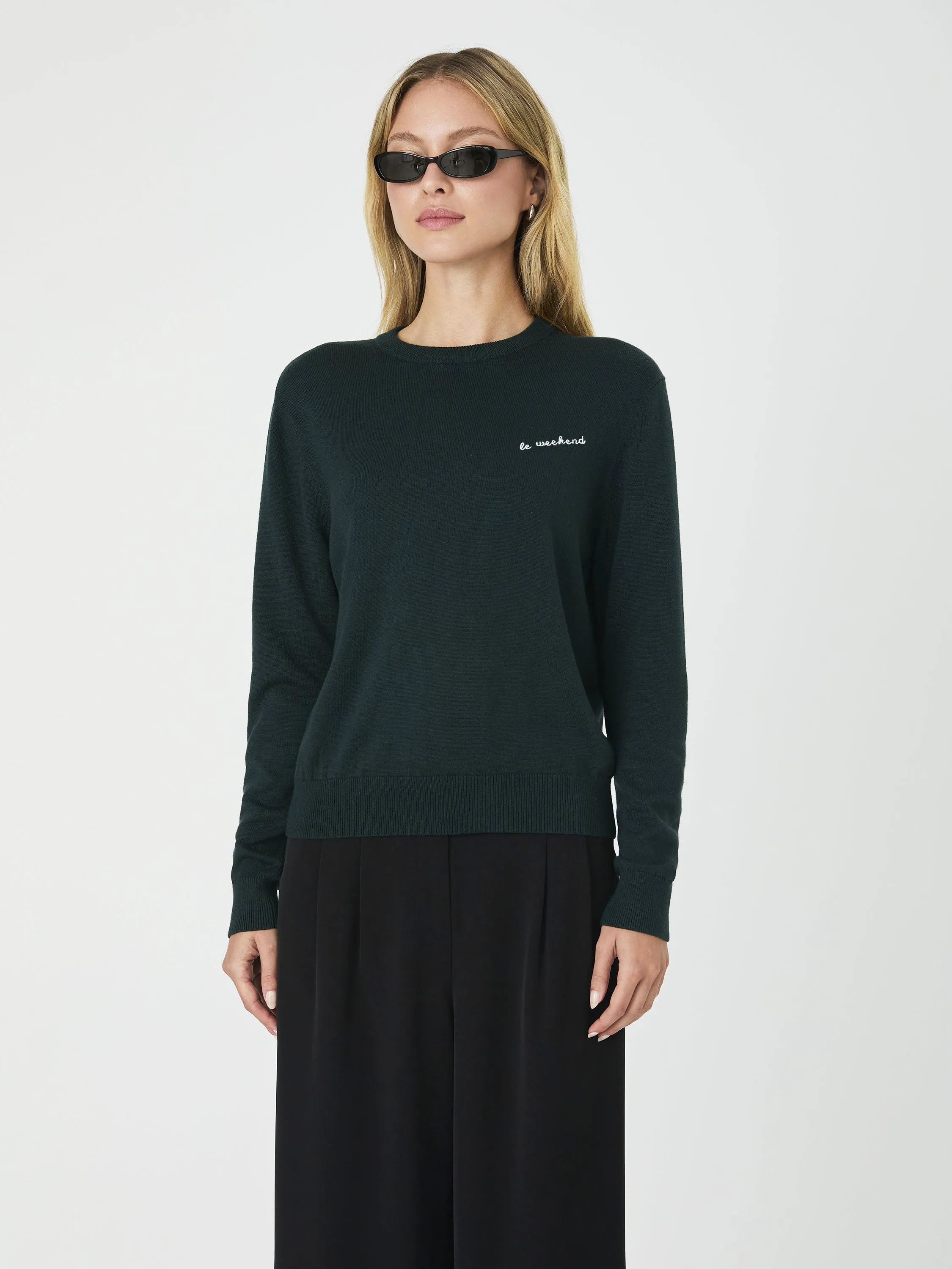 Cashmere Blend Embroidered Sweater