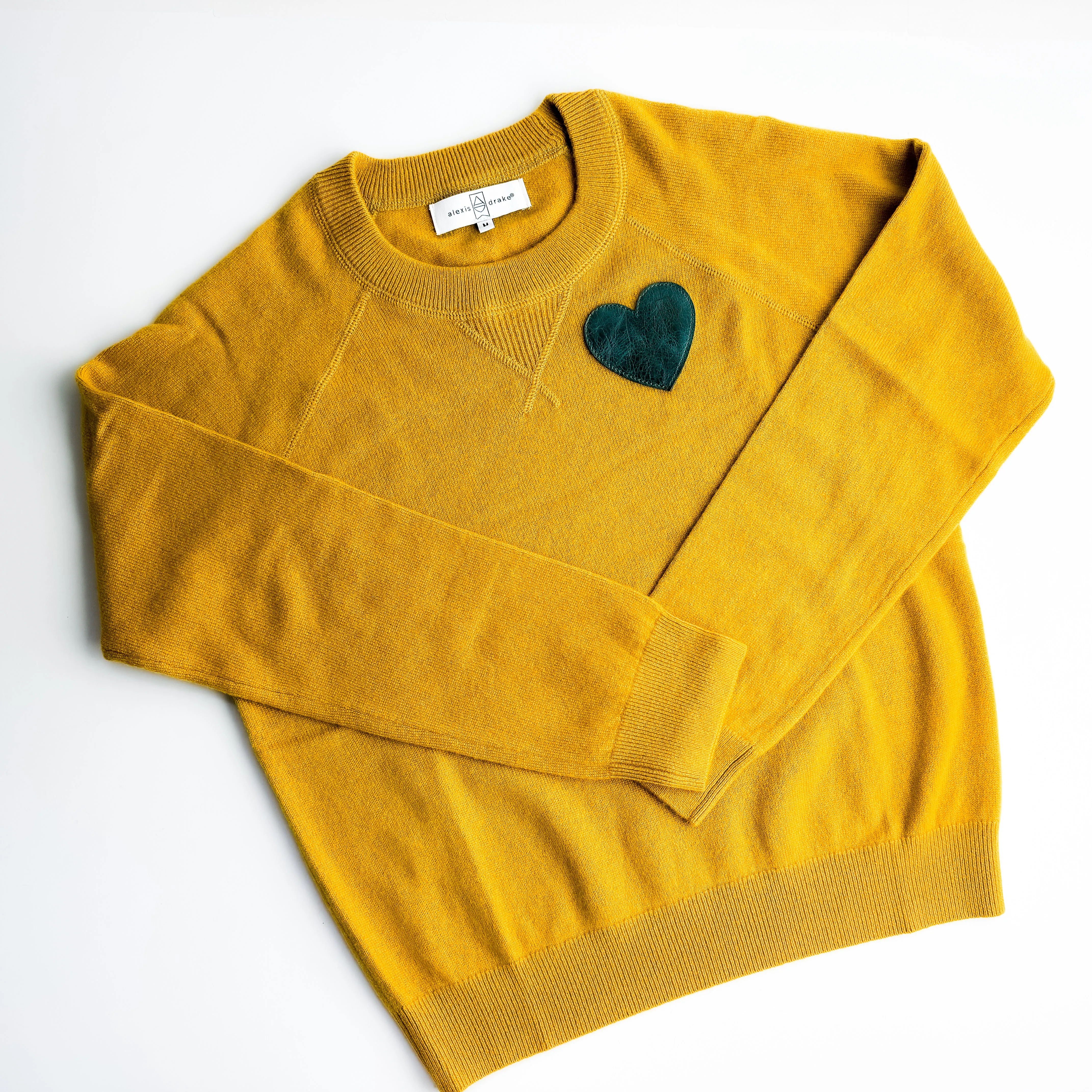 Cashmere   Cotton Collection | Fitted Cashmere Sweater | Mustard