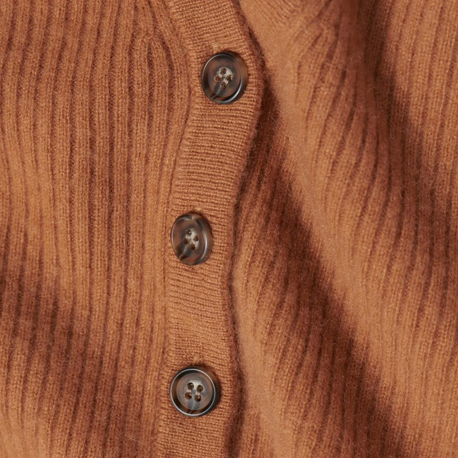 Cashmere Ribbed Cropped Cardigan