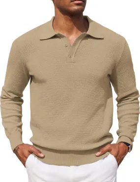 Casual Stretch Polo Sweater Shirt (US Only)