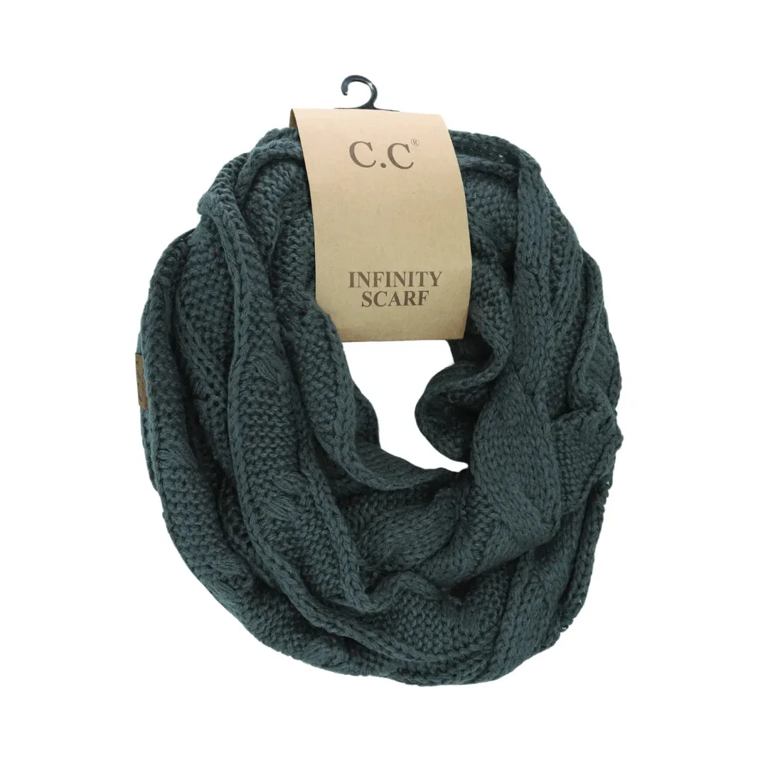 CC Infinity Scarf - Teal Grey