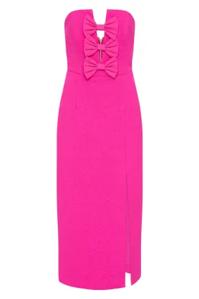 CECILY MIDI DRESS HOT PINK