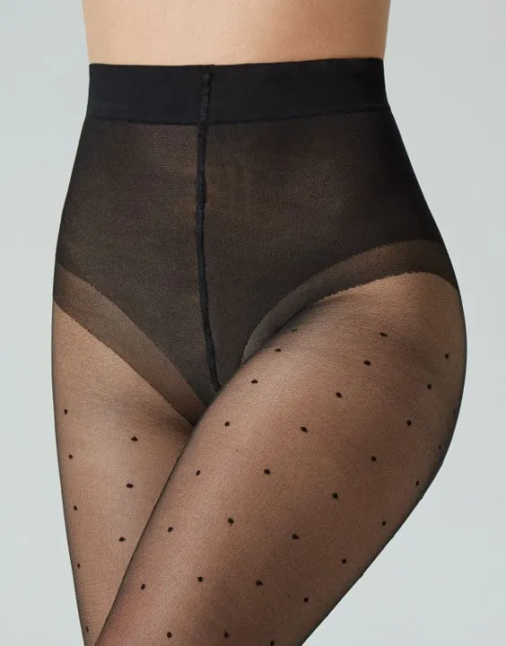 Cette ECO Richmond Polka Dot Plus Size Tight Black