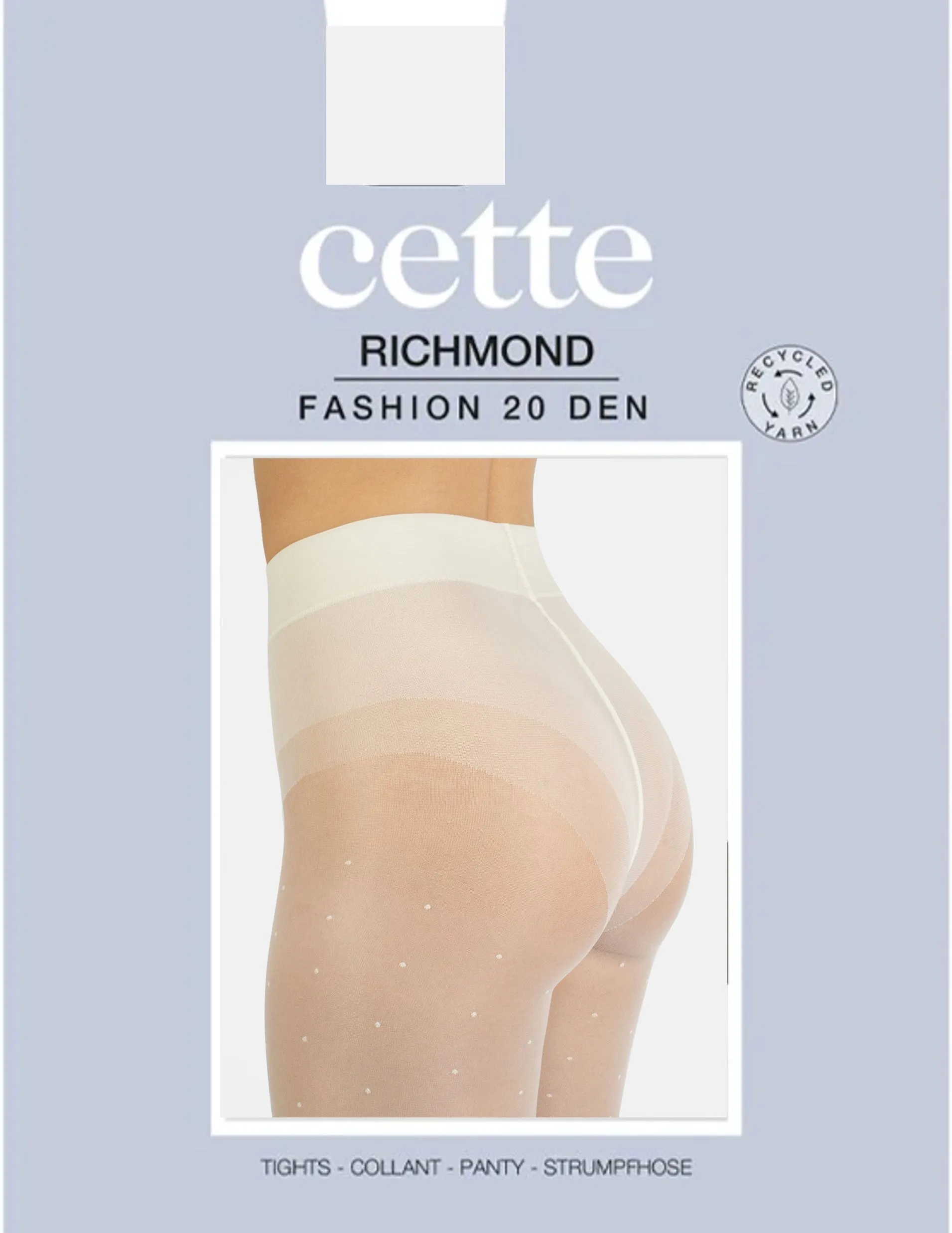 Cette ECO Richmond Polka Dot Plus Size Tight Off White