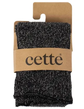 Cette Glitter Ribbed Socks Black 278-902