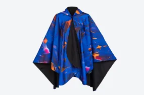 Chihuly Reversible Rain Cape - Lapis Macchia