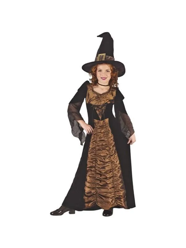 Childs Elegant Coffin Witch Costume