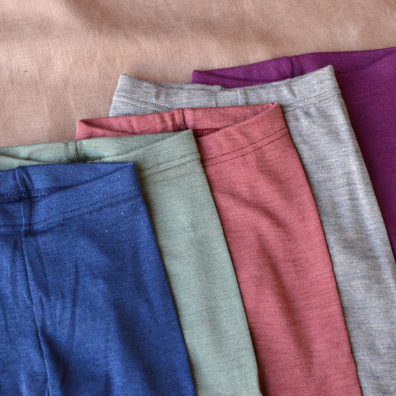 Child's Leggings in Wool/Silk (1-14y)