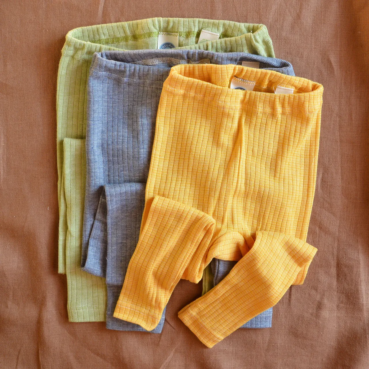 Child's Leggings/Long Johns - Organic Cotton/Merino/Silk (1-12y)