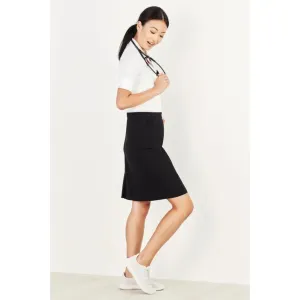 CL956LS SAH Biz Care Womens Comfort Waist Cargo Skirt Black