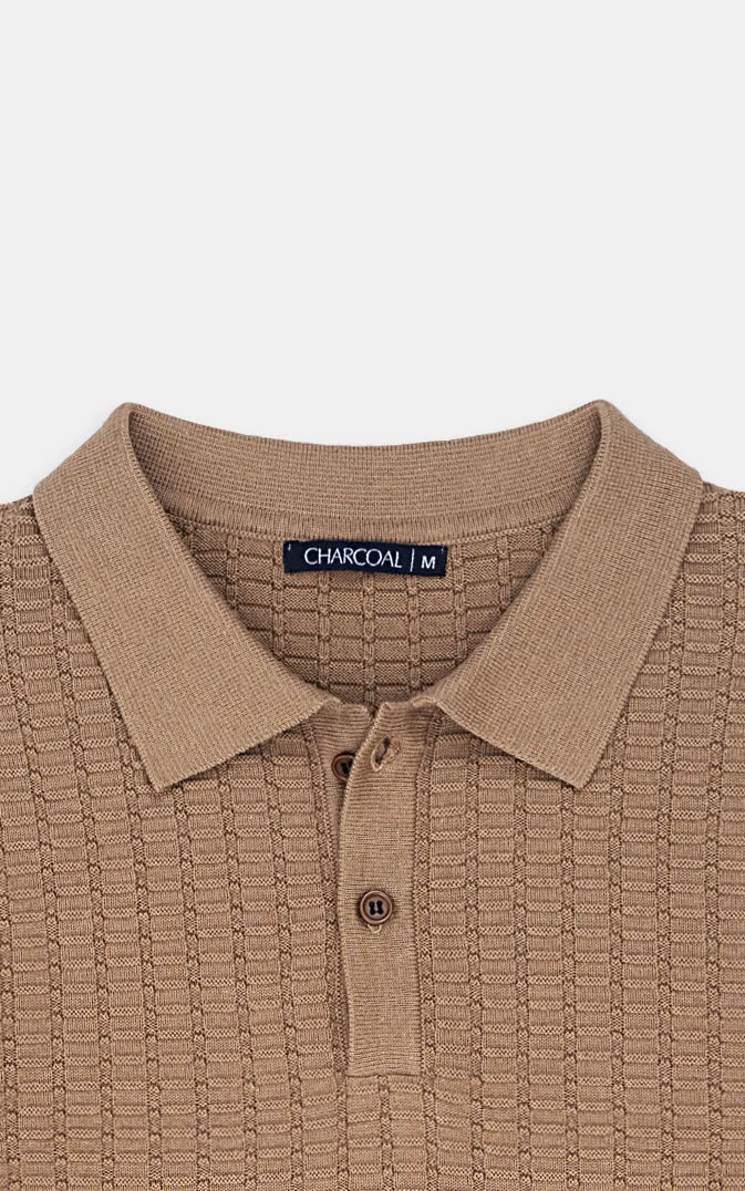 CLASSIC POLO SWEATER  KHAKI