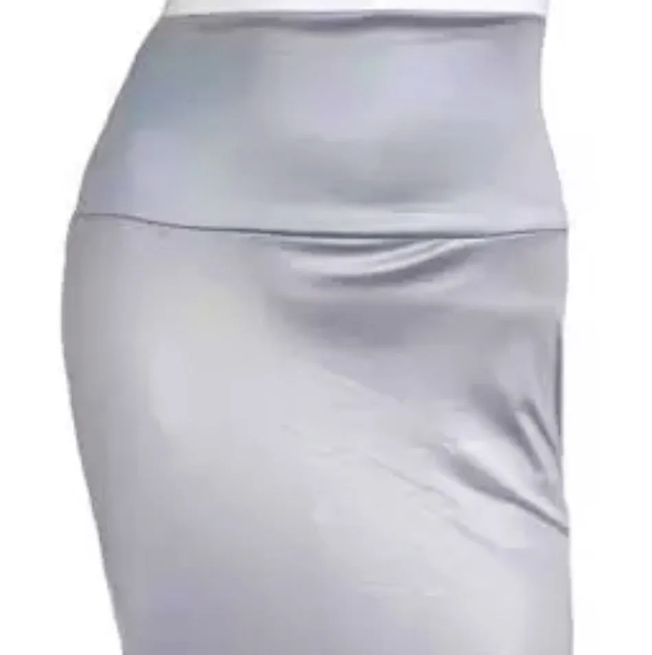 Clematis PU Leather Pencil Skirt