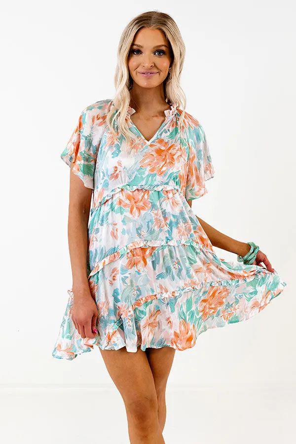 Coastal Ambiance Babydoll Dress