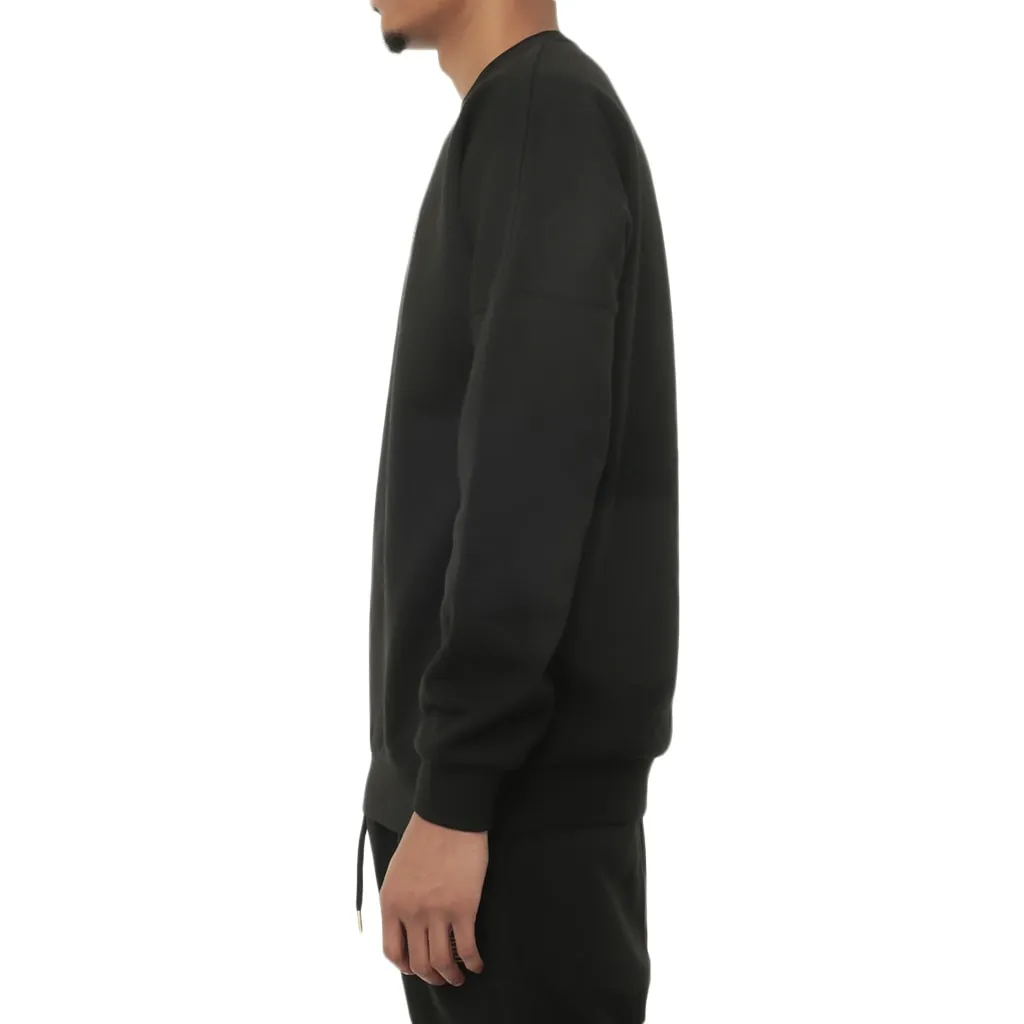 COD Luxed Up Quilted Fleece Crewneck Drop Shoulder Gold Detailing