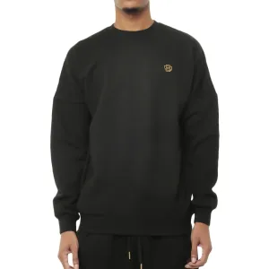 COD Luxed Up Quilted Fleece Crewneck Drop Shoulder Gold Detailing