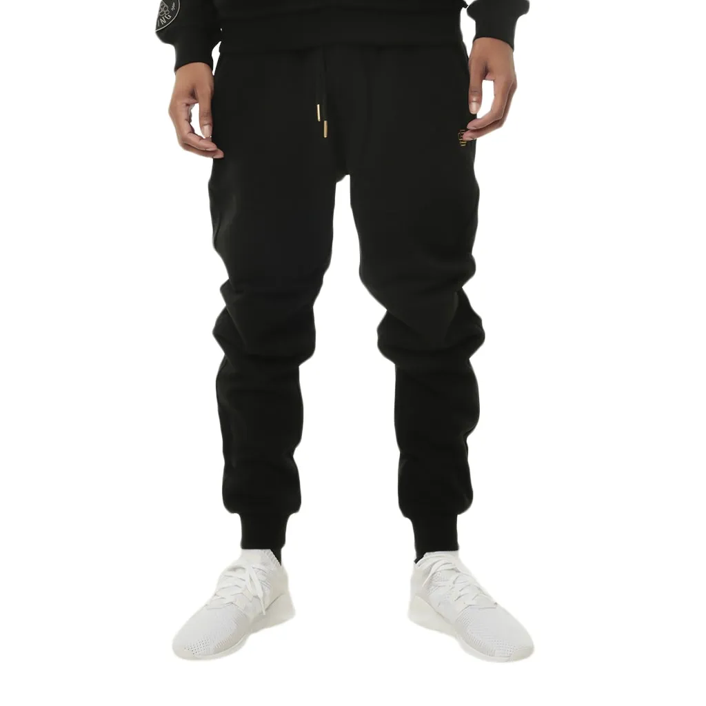 COD Luxed Up Quilted Jogger Sweat Pants Gold Detailing