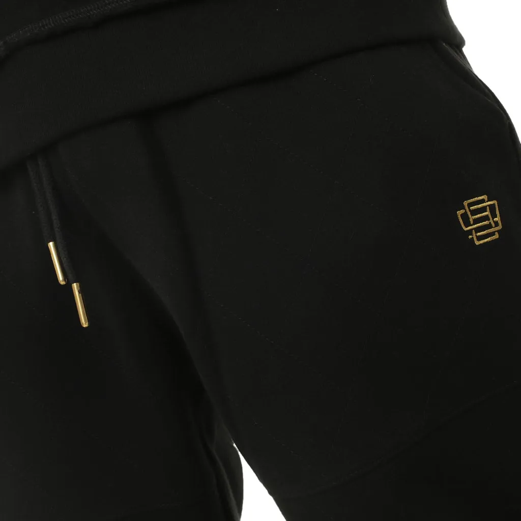 COD Luxed Up Quilted Jogger Sweat Pants Gold Detailing