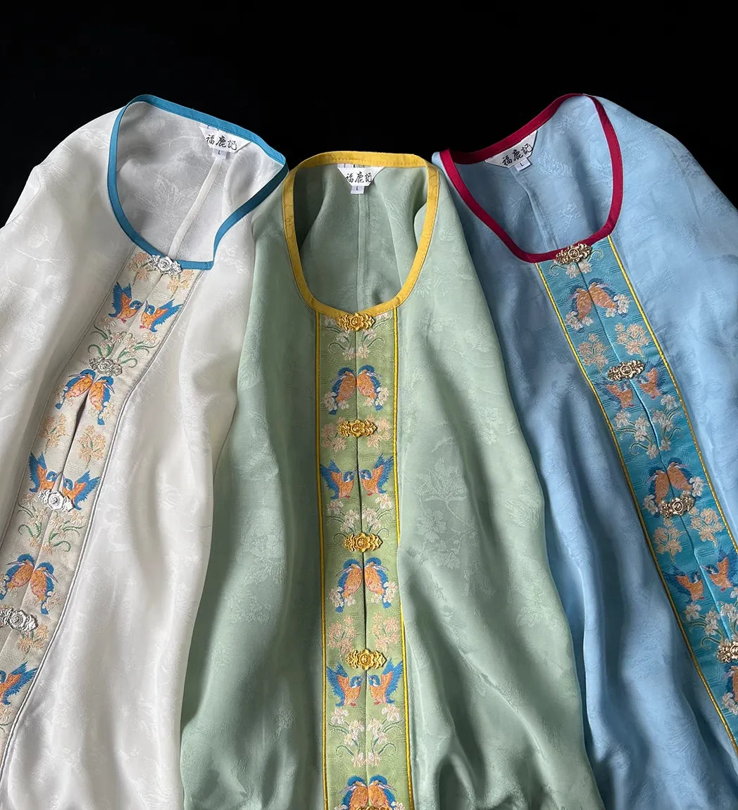 Cui Yuan 翠鸢 Kingfisher Kite Ming Dynasty Yuanling Duijin Shan Round Collar Summer Top