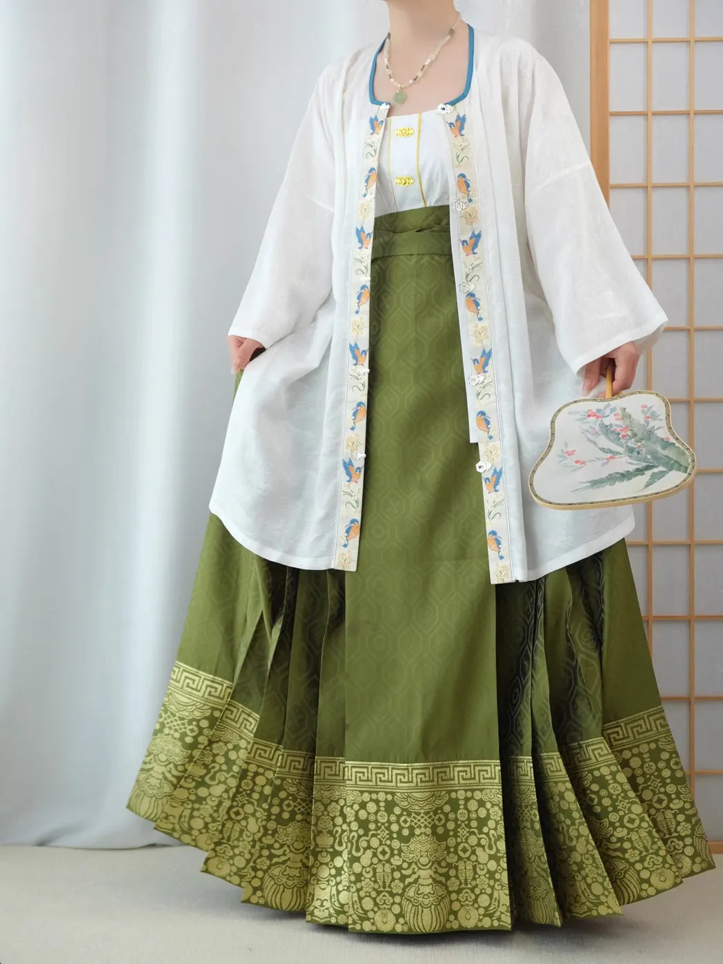 Cui Yuan 翠鸢 Kingfisher Kite Ming Dynasty Yuanling Duijin Shan Round Collar Summer Top